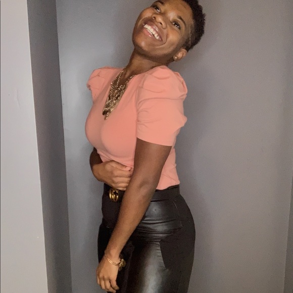 F21 Blush pink blouse - Picture 4 of 4